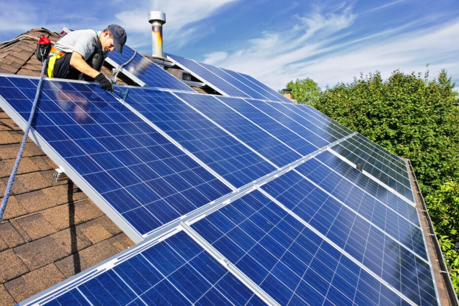 How to Clean Solar Panels on a Pitched Roof