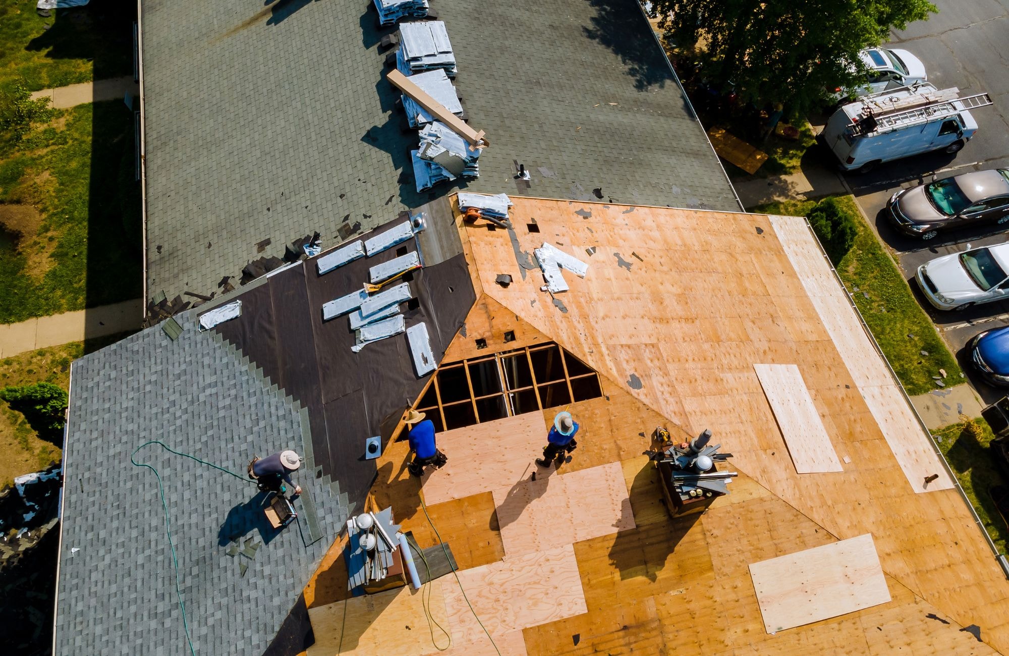 A professional roofing team providing expert services.